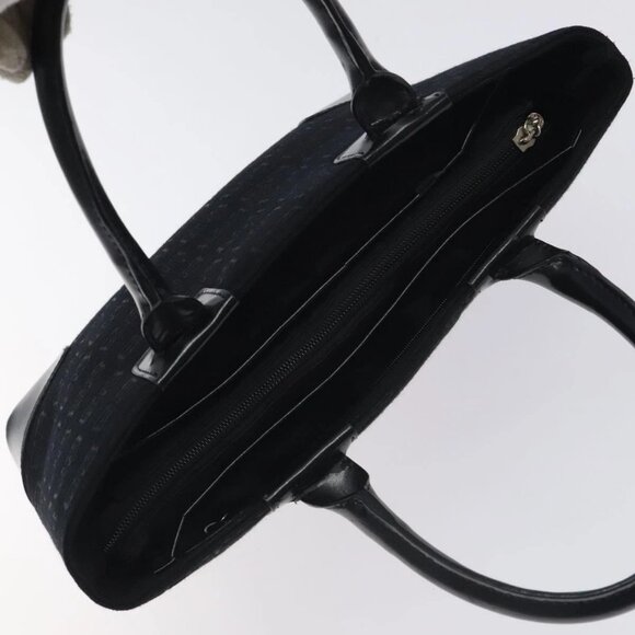 BALENCIAGA Hand Bag Canvas Black Auth SW1025 - Picture 8 of 16